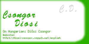 csongor diosi business card