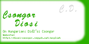 csongor diosi business card